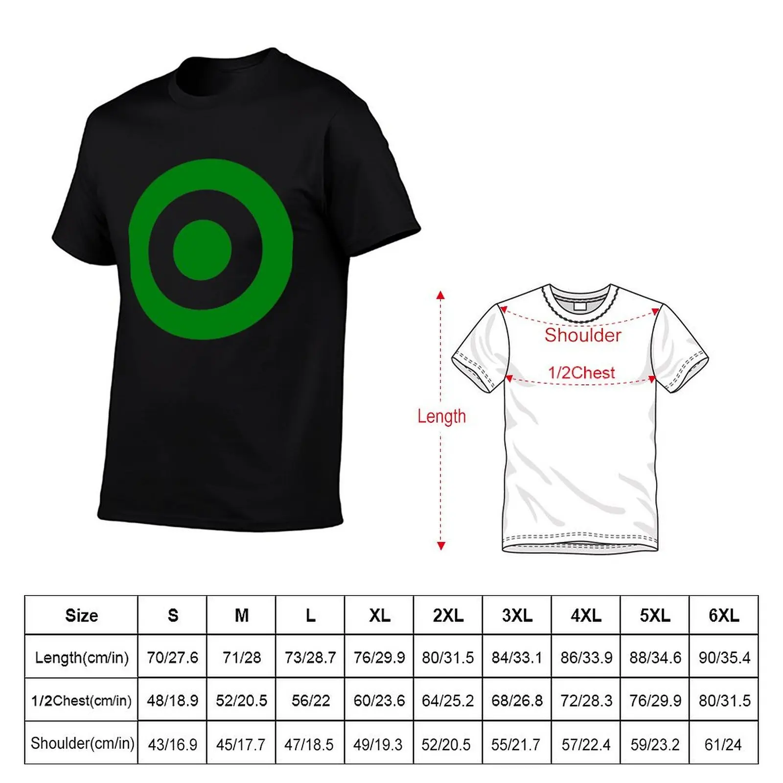 Футболка Green Target Bullseye для спортзала больших размеров (art.: 3920dbeaa48bd) - 3920dbeaa48bd