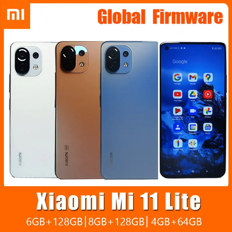 

Cellphone Xiaomi Mi 11 Lite 5G Smartphone , 128GB Snapdragon 780G 64MP NFC AMOLED Full Screen 90HZ Refresh Cell Phones