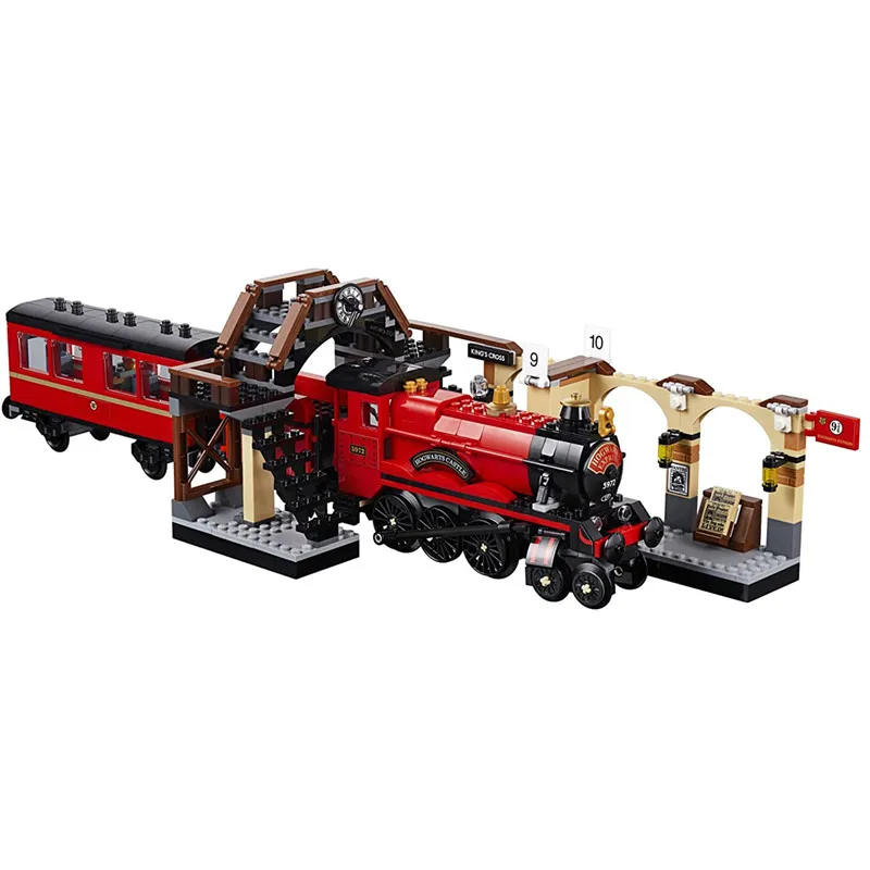 

Magic Express Train Building Blocks Bricks Set with Figures Cmpatible 75955 Classic Movie Model Bricks DIY Toys for Children