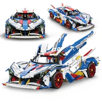 high tech city speed racing car bricks building blocks moc evo motorized supercar vehicle toys for children boys birthday gifts