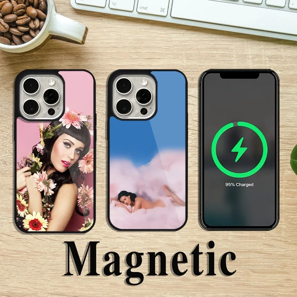 K-Katy S-Singer P-Перри чехол для телефона iPhone 11 12 13 14 15 Pro Max Plus Magsafe Магнитная