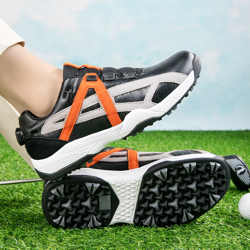 Новые модные мужские кожаные спортивные туфли для гольфа профессиональные