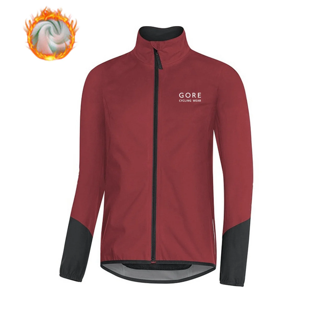 

Winter Cycling Jersey Men Thermal Fleece Bicycle Clothing GORE Cycling Wear Cashmere Long Sleeve Warm Tops Mountain Bike Jacket