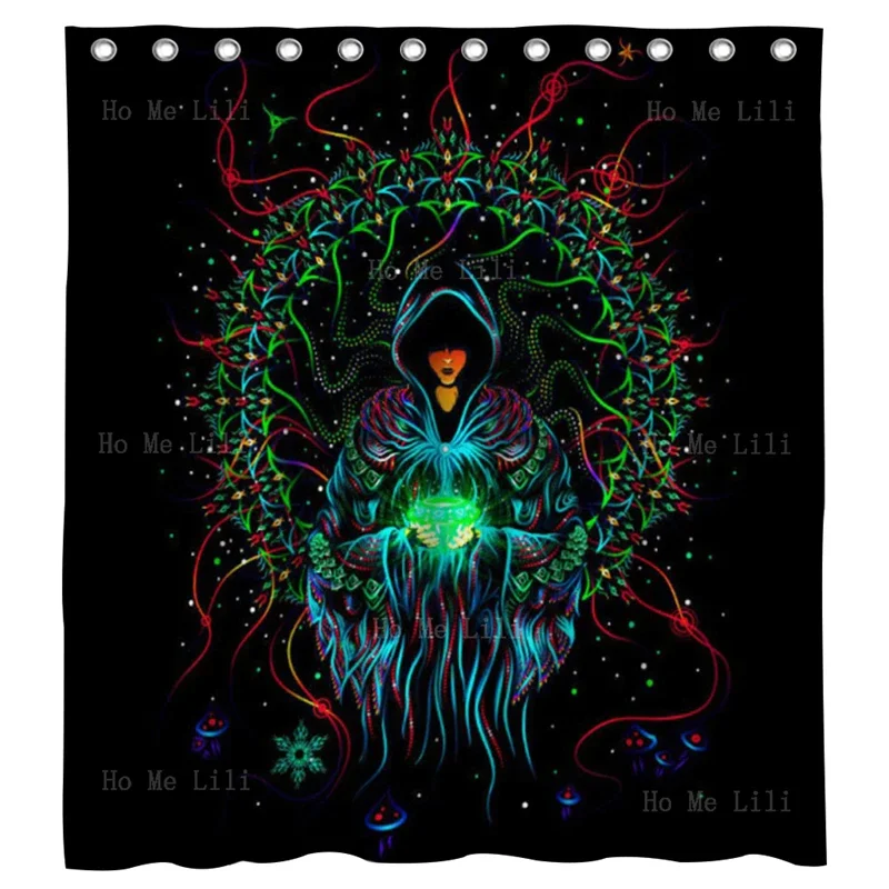Psytrance Trippy Crystal Wizard Психоделическое искусство природа Psytrip декорация визионная
