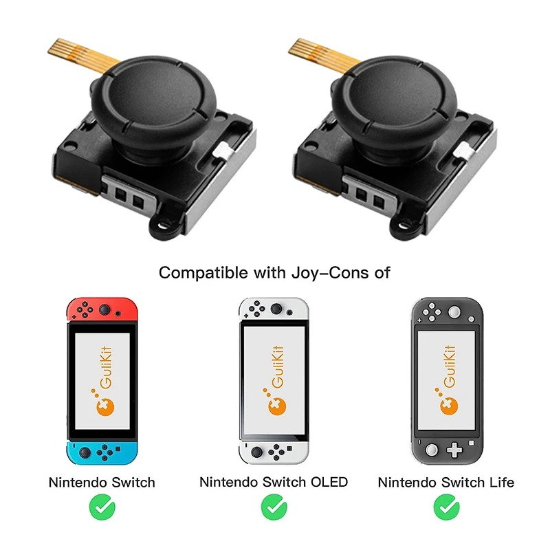 Фото Джойстик Gulikit NS40 с датчиком Холла для JoyCon, сменный джойстик для Nintendo Switch OLED, аксессуары для ремонта №2