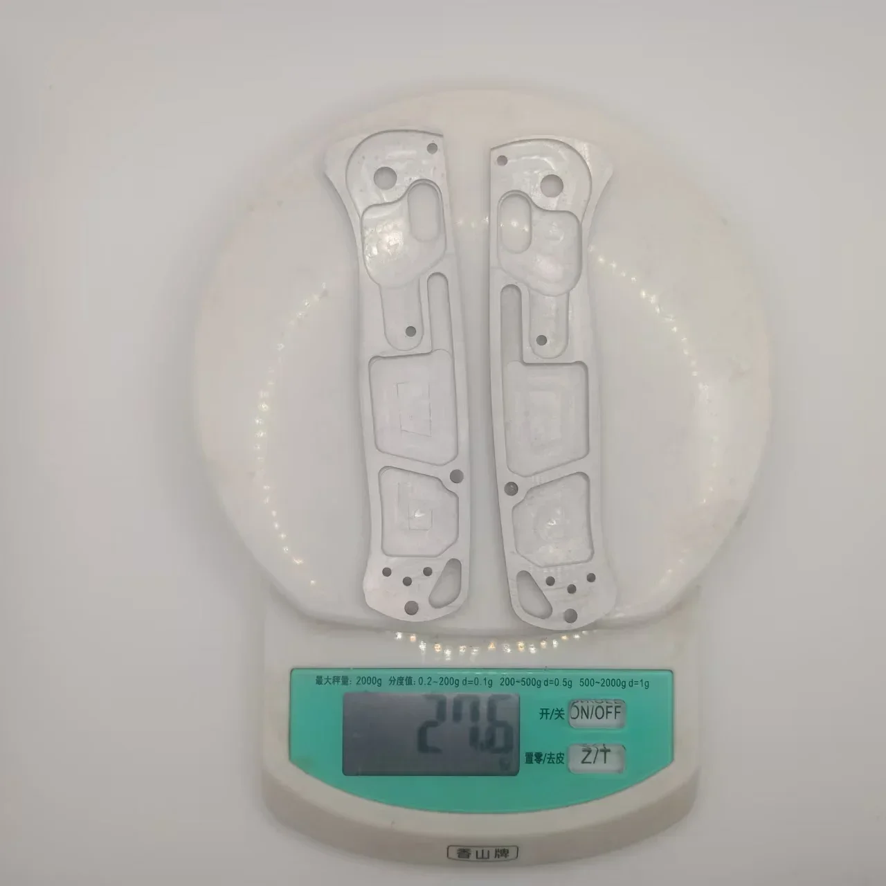 1 пара алюминиевых пескоструйных весов с ручкой сделай сам для Benchmade Bugout 535