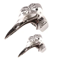 plague doctor bird mask cosplay ring skull beak unisex alloy adjustable opening steampunk rings jewelry accessories gift