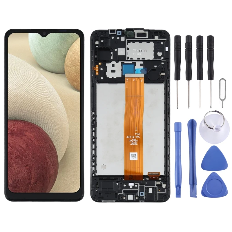 

Original LCD Screen for Samsung Galaxy A12 4G SM-A125F Digitizer Full Assembly with Frame Display Phone Touch Screen Repair Part