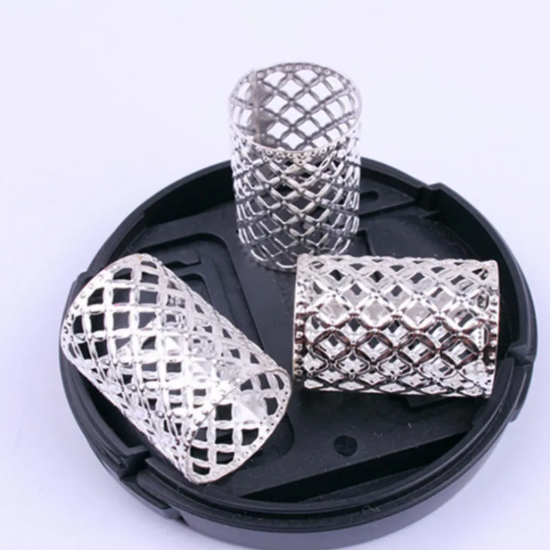 

Hair Braided Wig Jewelry Hair Extension Hair Ring Buckle Metal Hollow Iron Flower Tube Hair Ring Hair Buckle Headdress Hair Ring