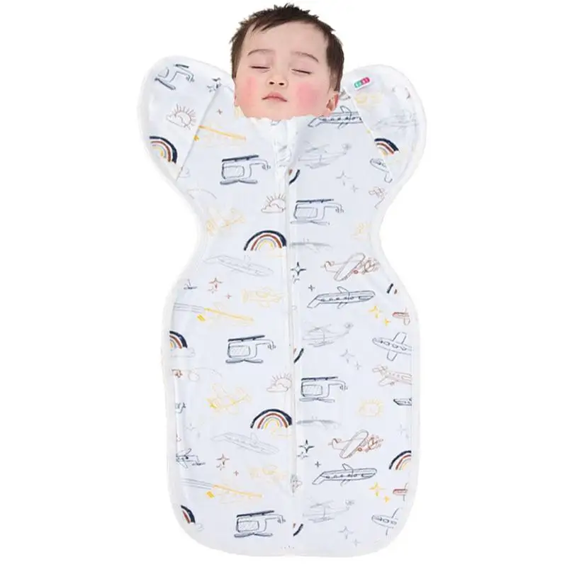

Toddler Sleep Sack Baby Anti Startle Sleeping Bag Womb-like Design Anti-Startle Turned Sleeve Sleep Bag For 2-Way Zipper