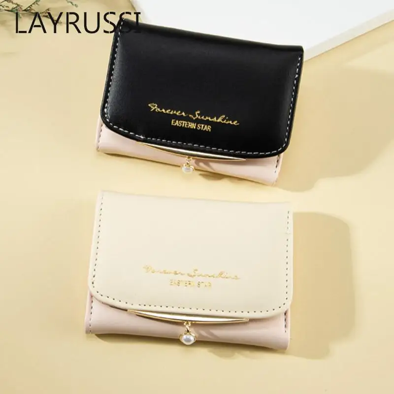 Дизайнерские кожаные женские кошельки LAYRUSSI роскошный женский кошелек с