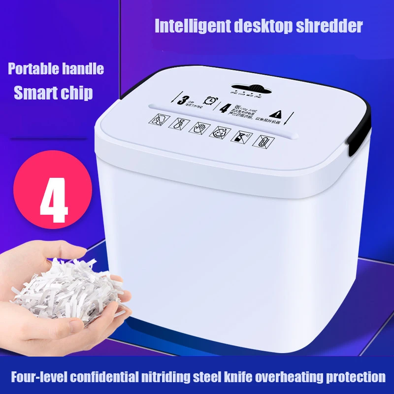 A4 Mini Portable File Electric Shredder 3.5L Small Shredder 9925 Office Commercial High-power