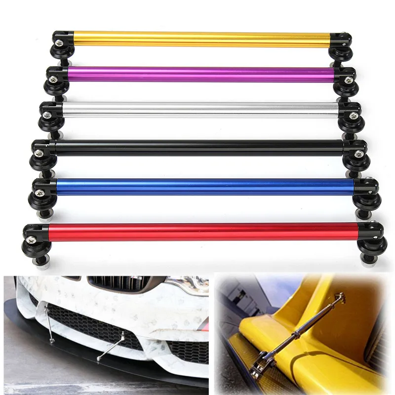 

2Pcs 200mm Universal Adjustable Car Front Rear Bumper Lip Wind Splitter Strut Tie Protector Rod Support Bars Automobiles Parts