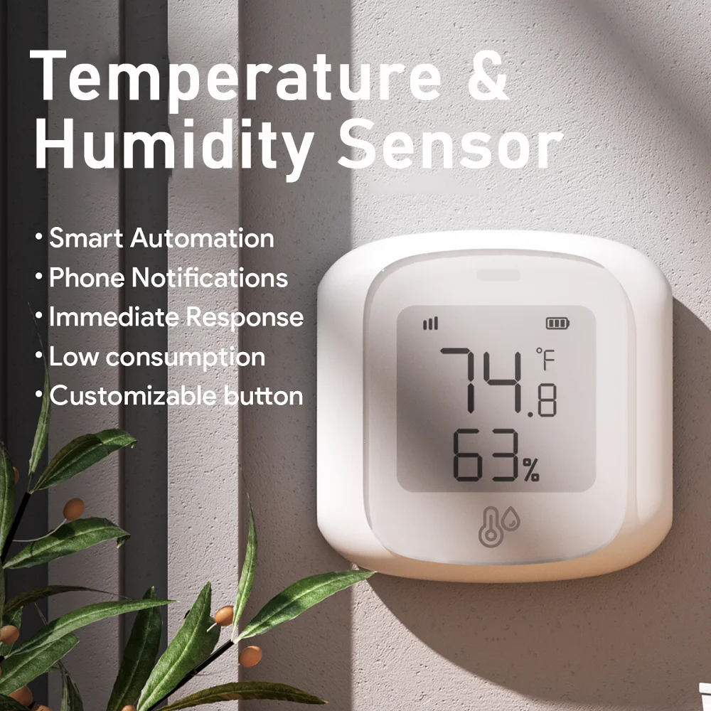 

Беспроводной смарт-датчик температуры и влажности, Wi-Fi/Zigbee