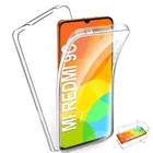 Redmi 10C Note 9 Pro 9S 11s 10s 10T 5G 360 двойные Чехлы для Redmi 9A 9AT 9T 9C NFC Кристалл силиконовый полностью противоударный чехол ПК + ТПУ