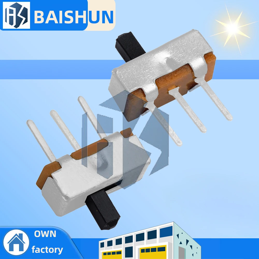 

5 шт./10 шт.SS12D00G3 тумблер 2 положения SPDT 1P2T 3-контактная панель печатной платы мини-вертикальный ползунковый переключатель мини-переключатель питания для аудио Li