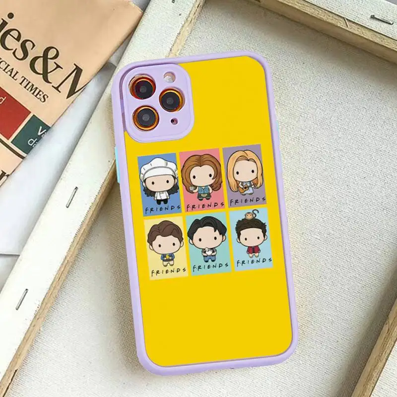 Friends TV Phone Case for iPhone 14 11 12 13 Mini Pro Max 8 7 Plus X XR XS MAX Translucent Matte Cover
