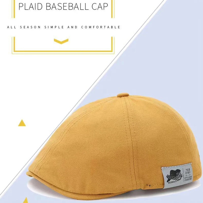 Мужские Хлопковые Платки Классические Зимние Винтажные Льняные Береты В