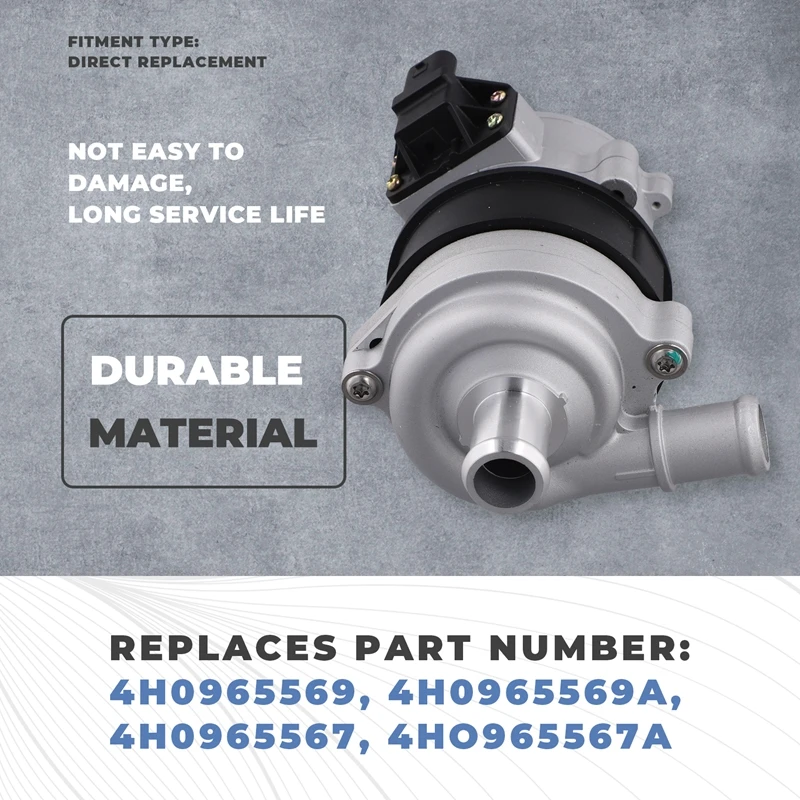 4H 0965567 Электрический водяной насос 0965569 Для A4 A6 A7 A8 Q7 Q5 Q8 2007-2018 гг.