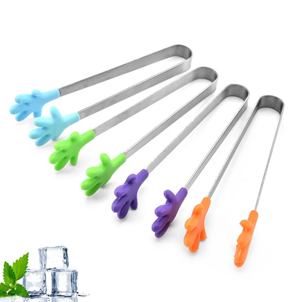 

4pcs Bread Clip Serving Tongs Silicone Kitchen Tongs Kitchen Tongs Toaster Tong Flipping Tongs