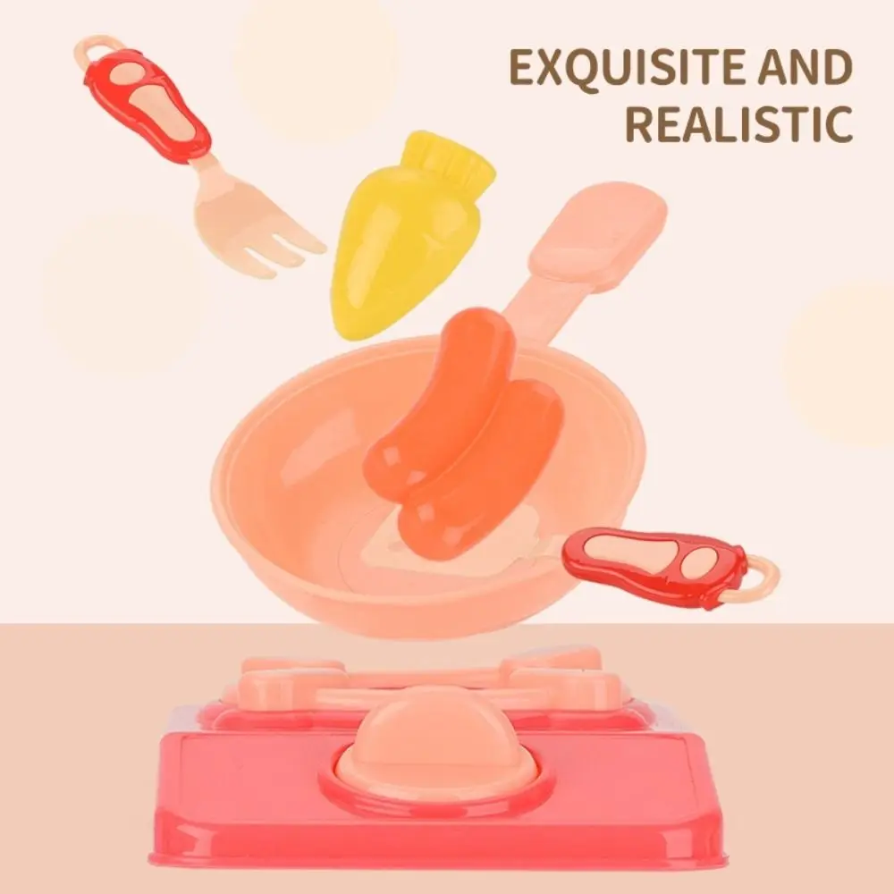 

Kitchen Toys Simulation Cooking Toys Pretend Play DIY Mini Makeup Suitcase Toy Backpack Safe Portable Kids Tool Kit Bag Girls