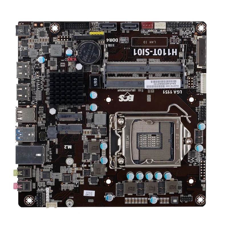 ECS elite H110 industrial control motherboard Mini host all-in-one computer motherboard 1151 pin CPU