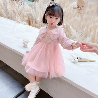 girl dress%c2%a0party evening gown cotton 2022 solid spring autumn flower girl dress for wedding%c2%a0vestido robe fille tutu kids baby ch