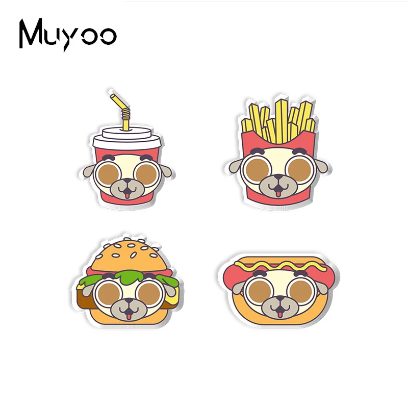 Новое поступление 2023, модная милая собака, щенок, гамбургерская собака, ручная работа, эпоксидная смола, Электронная шпилька