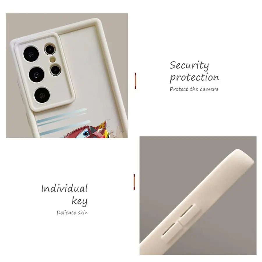 Чехол Cool Lightning McQueen Disney для Samsung S23Plus S22 S21 FE S25 S23 S20 S24 S21Ultra Ultra Note 20Ultra Soft Cover