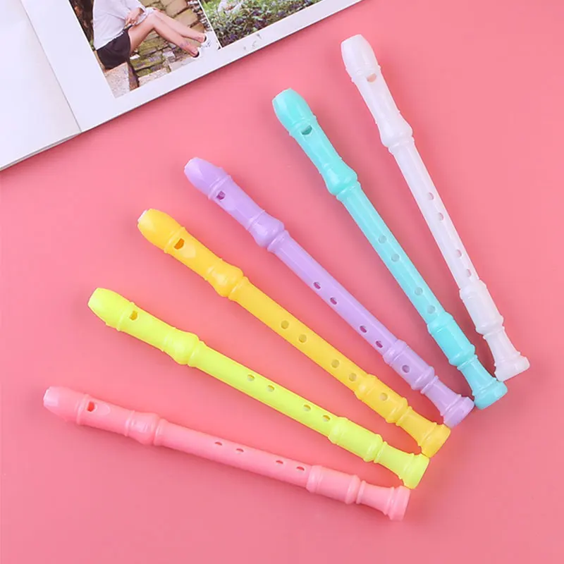 

30Pcs Stationery Mini Clarinet Modelling Neutral Pen Cartoon Creative Flute Student Gift School Pen Office Supplies