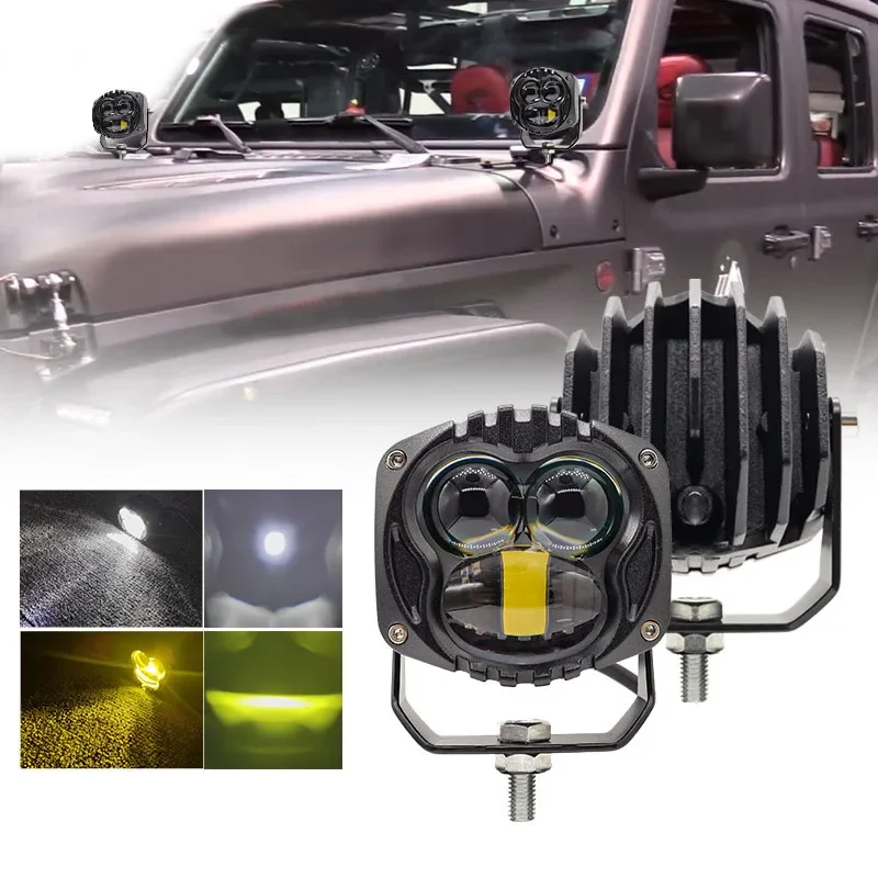 2 пары 3-дюймовые светодиодные фары 12 В 24