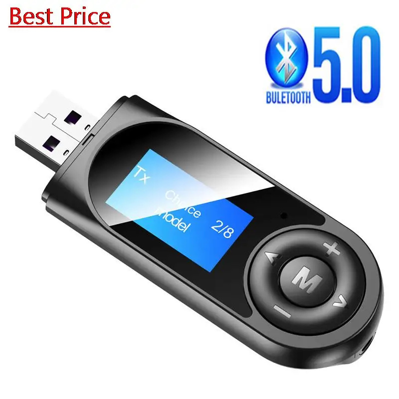 

Dhl 50Pcs/lot New Bluetooth 5.0usb Bluetooth Transmitting and Receiving Tv Computer Car Talk Audio Bluetooth Adapter T13