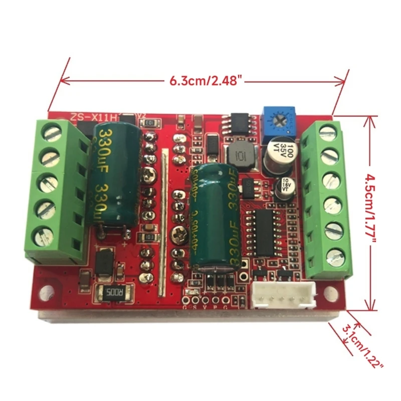 DC6-60V 400W BLDC Трехфазный бесщеточный контроллер двигателя ШИМ-контроллер Холла