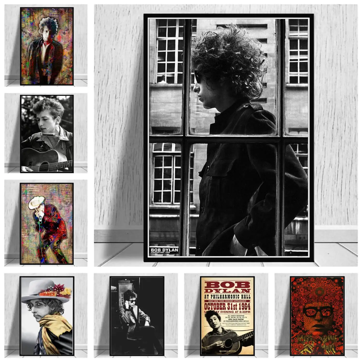 

Bob Dylan Posters Canvas Painting Posters and Prints Wall Art Picture Home Living Room Decor