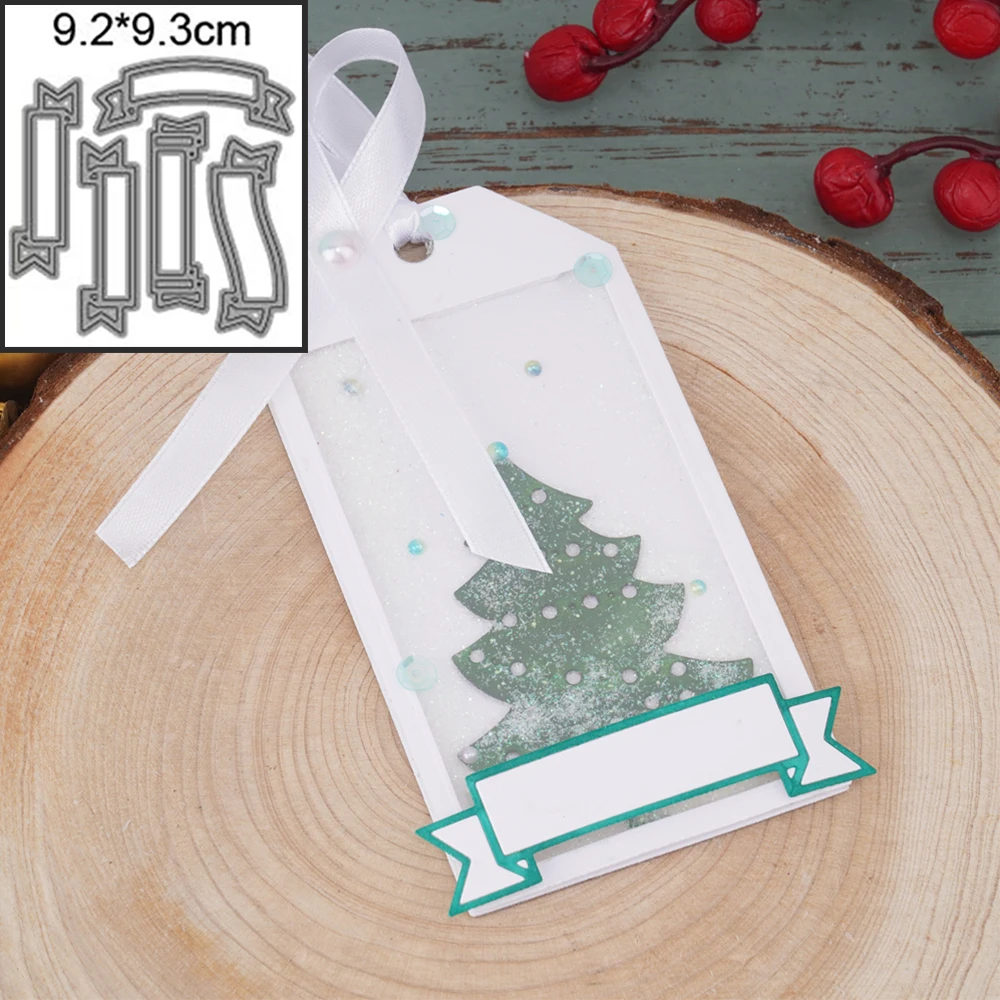 

5 Style/lot Label 2022 New Metal Cutting Dies Decoration Scrapbooking Knife Blade Photo Punch Stencils Album Embossing