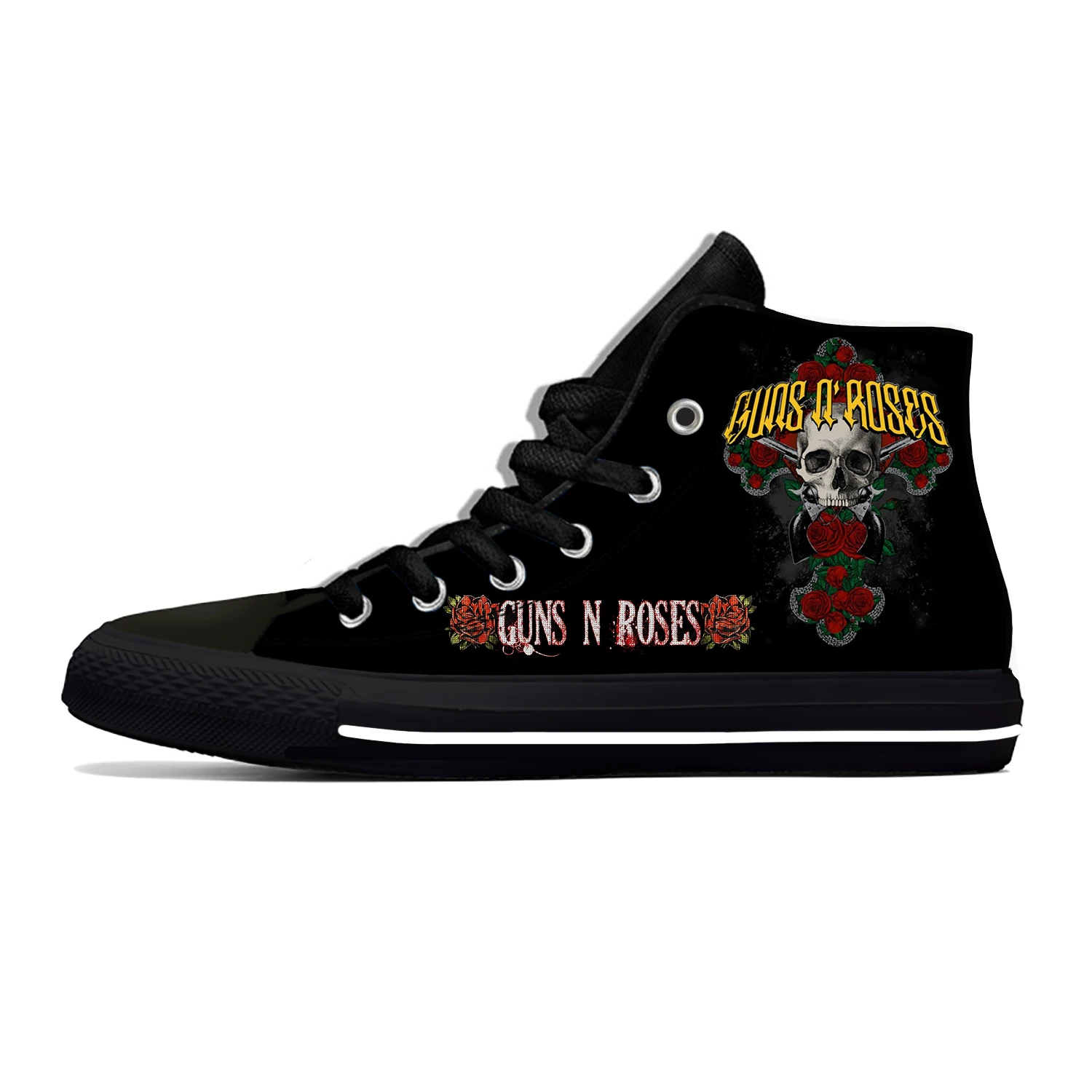 

Hot Summer Guns N Rose Rock Band Heavy Metal Funny Casual Shoes Breathable Lightweight Men Women Sneakers High Top Board Shoes