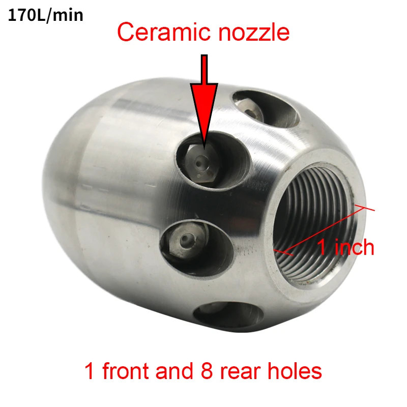 

Насадка высокого давления для очистки сточных вод, бар, л/мин