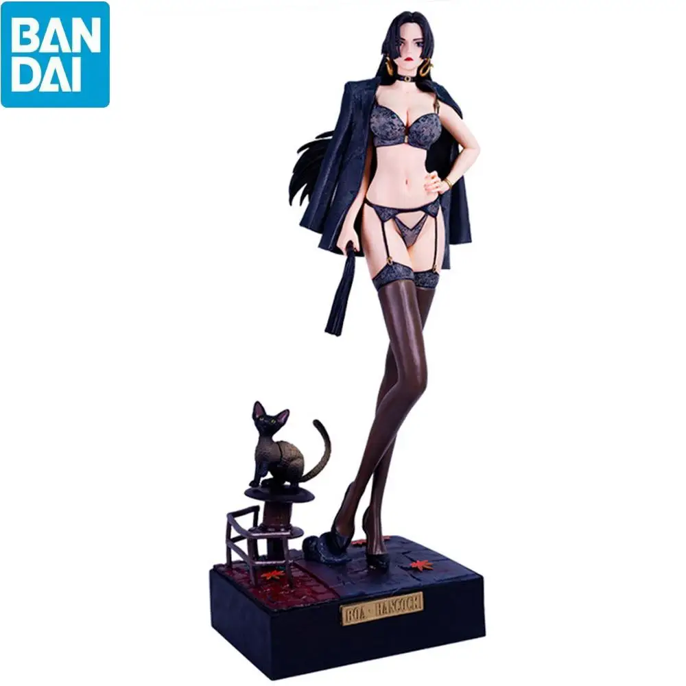 

Cartoon One Piece Anime Figure Boa Hancock Black Suit Ver. 1/4 Action Statue Pvc Model Collection Doll Decoration Toys Kids Gift