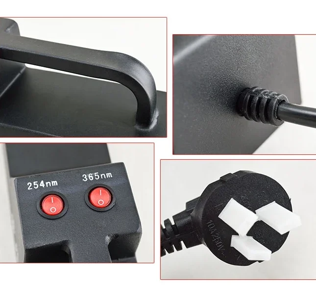 WFH-204B Портативный УФ-анализатор УФ-лампа 365/254 нм Детектор двойного назначения