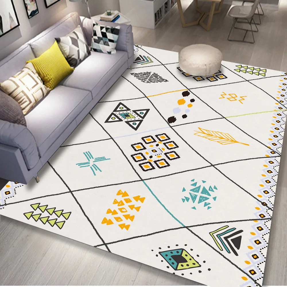 Скандинавский марокканский ковер в этническом стиле для гостиной большой