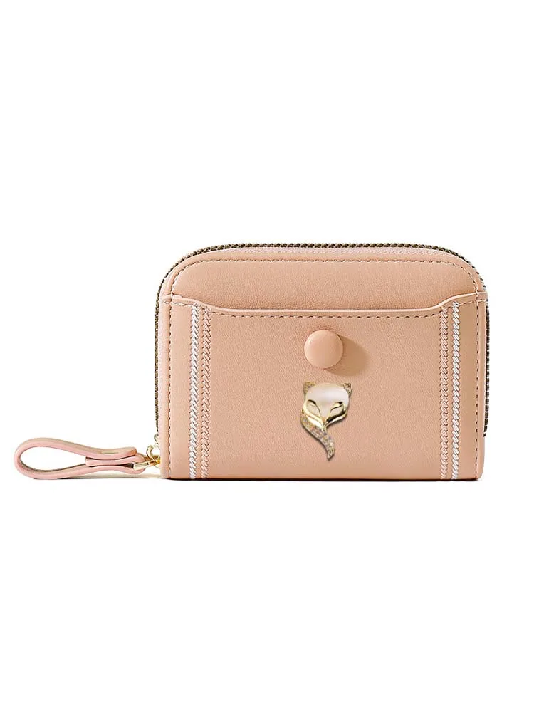 Необходимые держатели для карт: бумажник из искусственной кожи с молнией