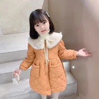 girls coat jacket cotton%c2%a0outwear overcoat 2022 special warm thicken plus velvet winter breathable childrens clothing