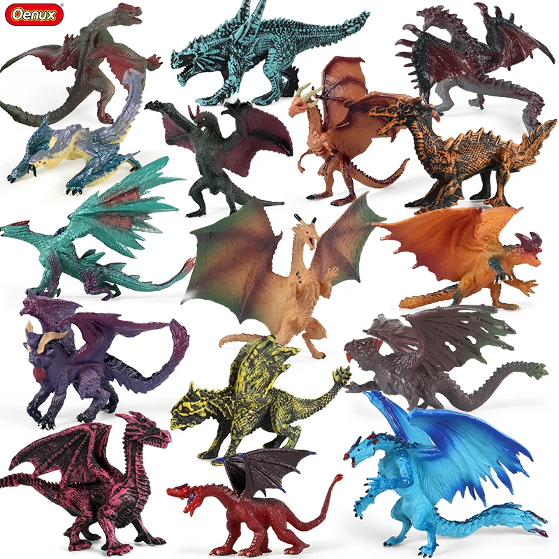 Фигурка древнего динозавра Oenux фигурка оригинального мифа набор моделей дракона