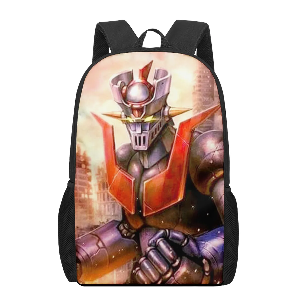 Japan Manga Mazinger School Bags For Boys 3D Print School Kids Bag Kindergarten Backpack Girls Child Bookbag Mochila Escolar