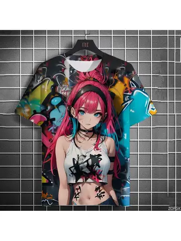 2025 Новая сексуальная красивая мужская футболка с 3D принтом и героями мультфильмов, летняя спортивная футболка на открытом воздухе, для отдыха, быстросохнущая, дышащая, с коротким рукавом