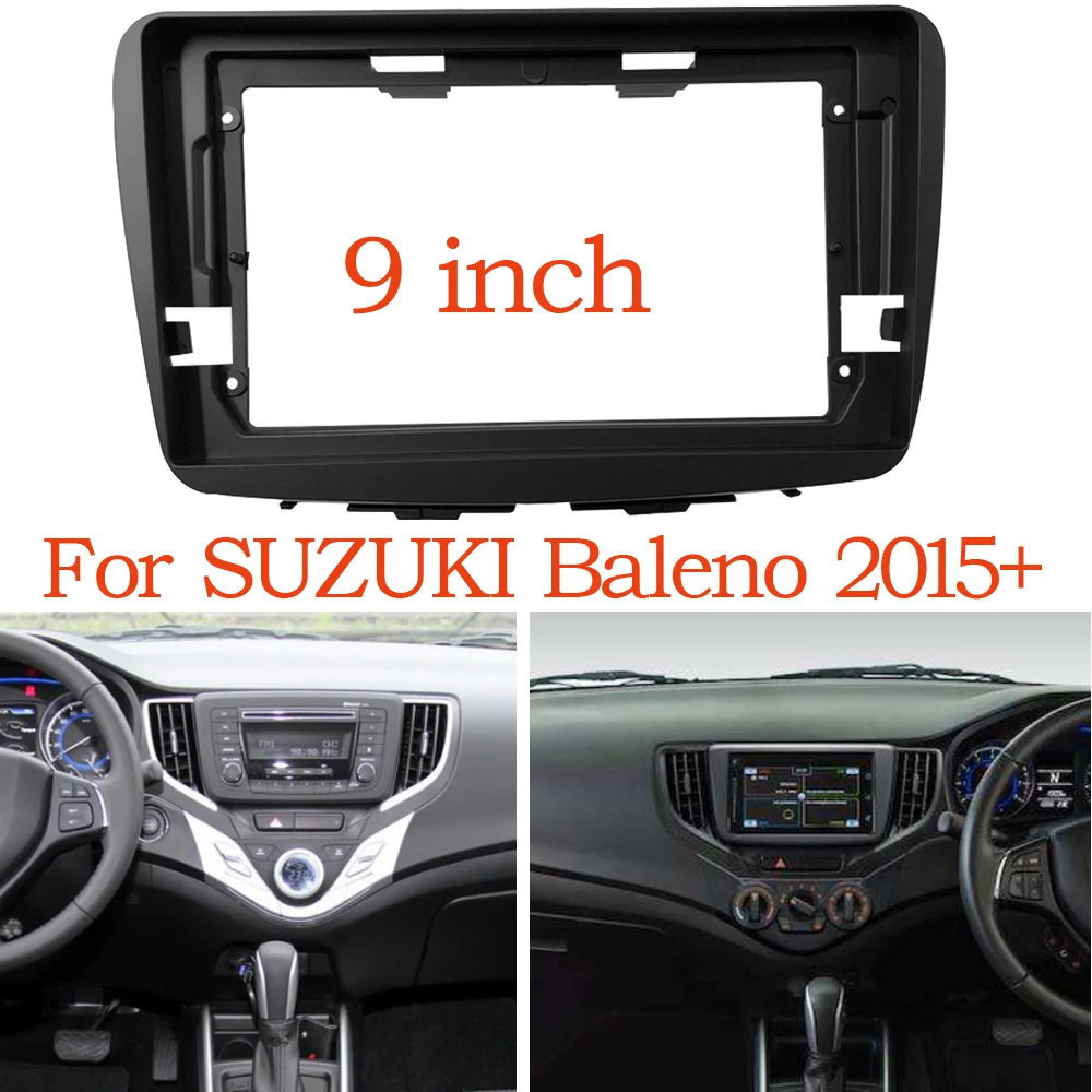 

BYNCG Car Radio Fascia For SUZUKI Baleno 2015 Auto Stereo ABS Plastic Panel Mounting Bezel Faceplate DVD/CD Audio Dash Frame Kit