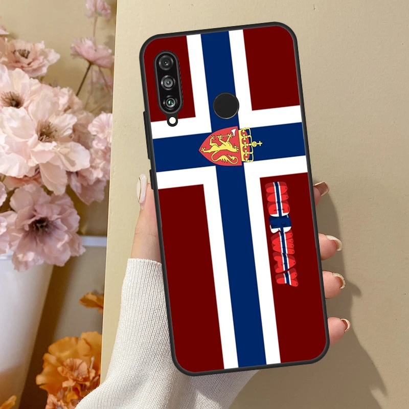 Чехол с флагом Норвегии для Huawei P30 Pro P60 P40 P Smart Nova 9 5T Honor X8 X7a X9a 50 70 90 Magic 5 Lite
