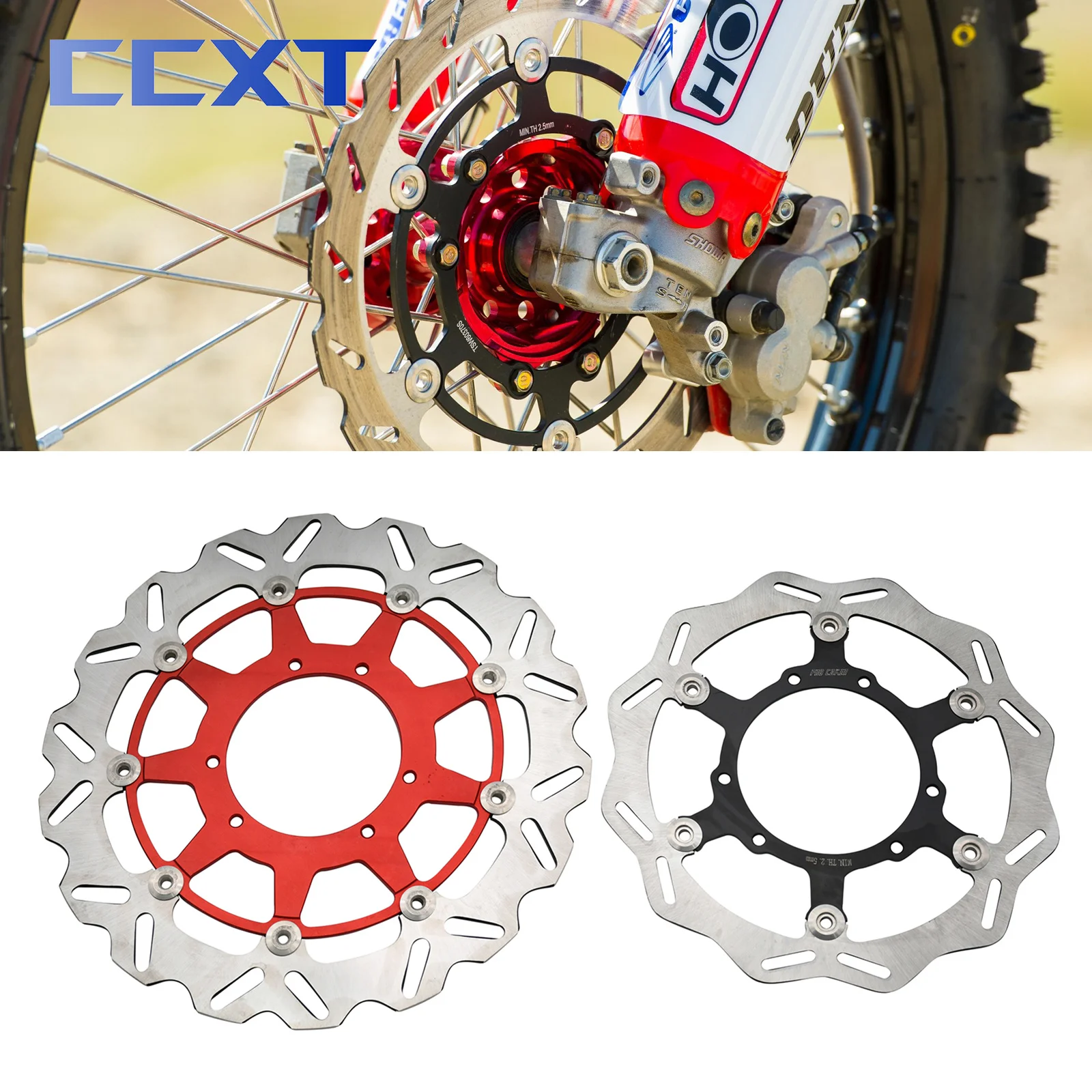 

260mm 320mm Motorcycle Front Floating Brake Disc Rotor Disk For Honda CR125 CR250 CRF250R CRF450R CRF250X CRF450X CRF250RX 450RX
