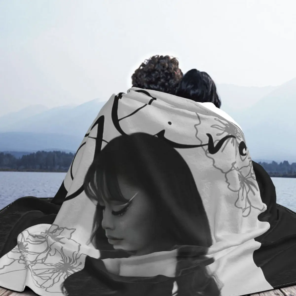 Одеяло Ayliva с красивым флисовым принтом портативное легкое тонкое покрывало для