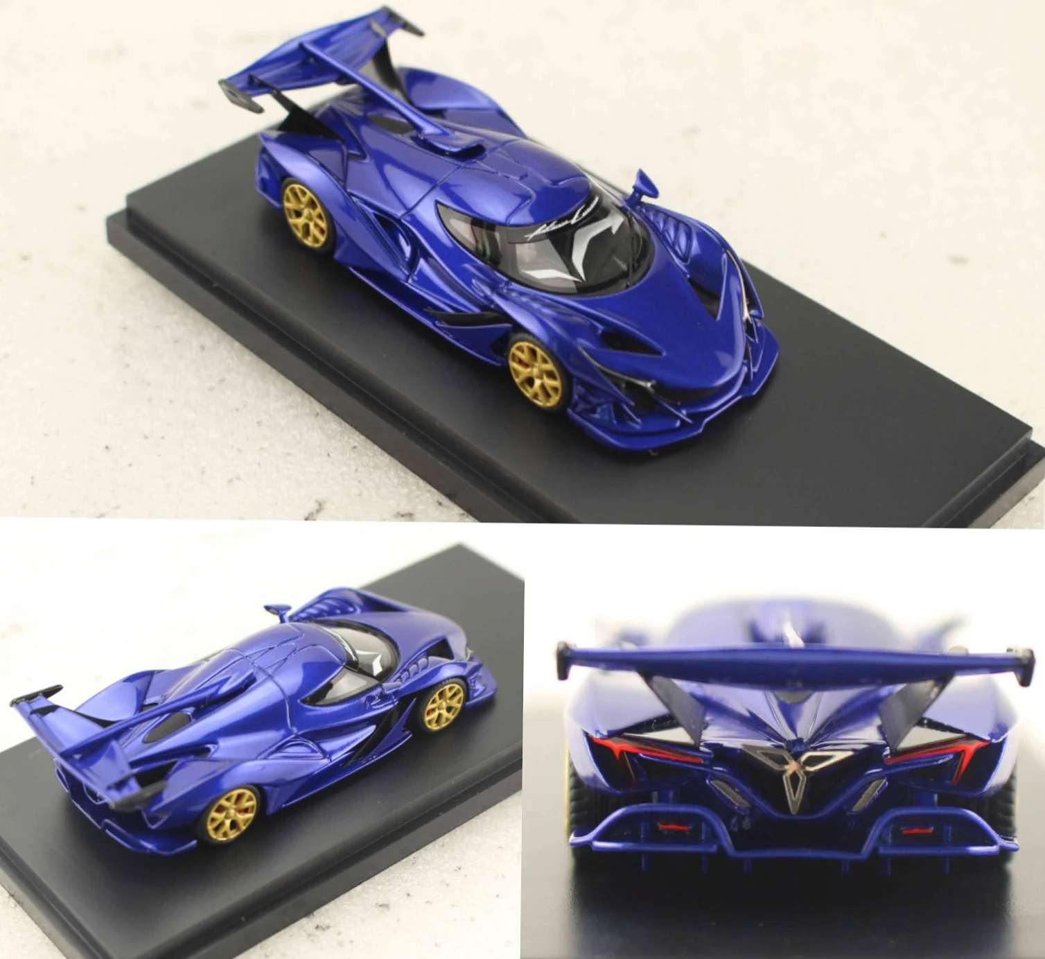 

peako 1:64 Apollo IE car model Apollo Helios supercar simulation resin car model collection decoration gift